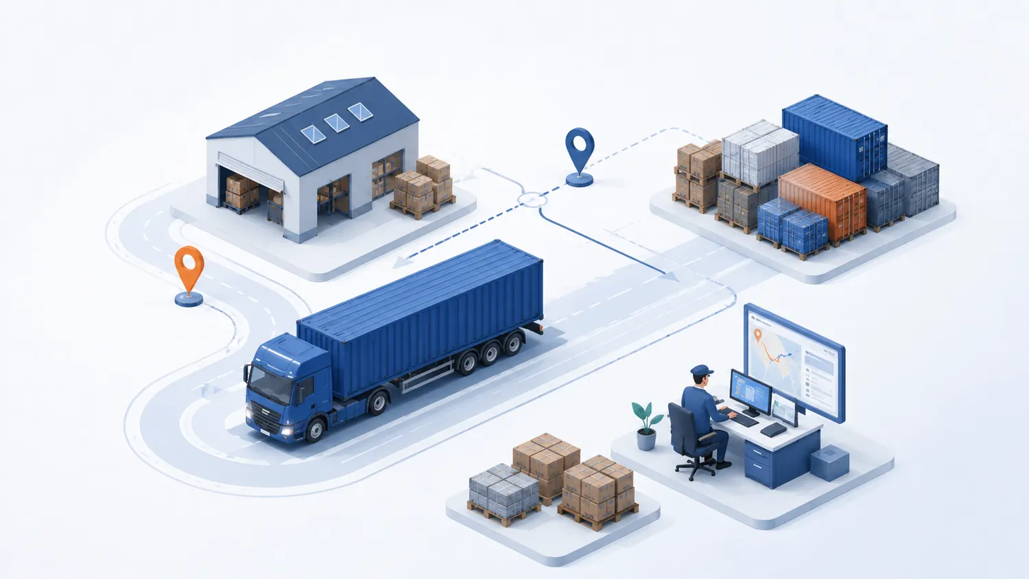 Freight quotation consultation and logistics costing illustration